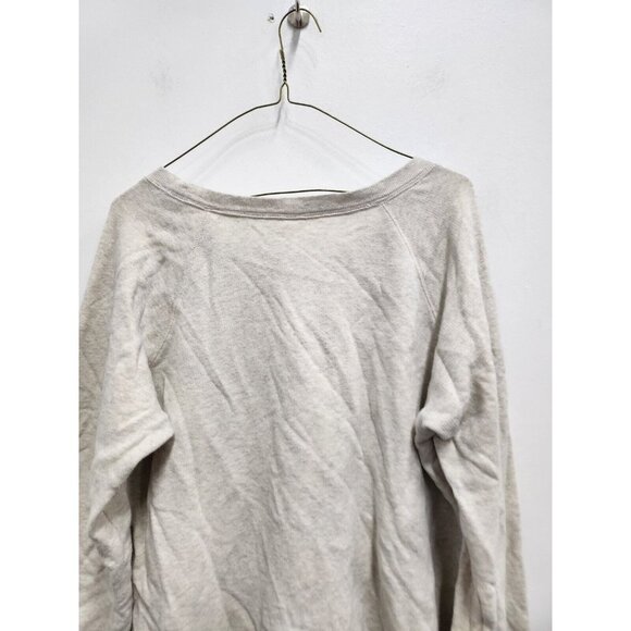 Uniqlo Womens Mickey Mouse Sweatshirt Large Gray Cotton Long Sleeve Pullover - Picture 9 of 9